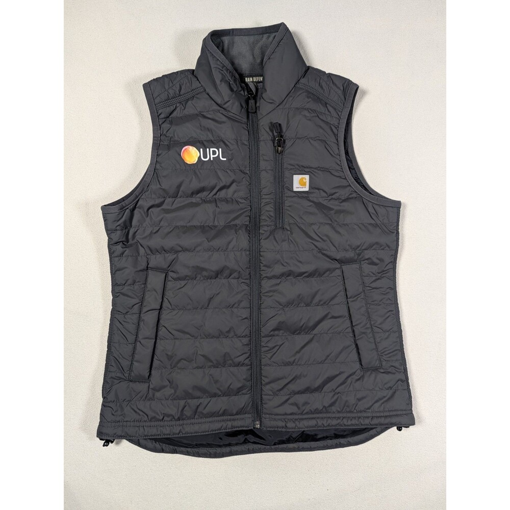 Carhartt Gilliam Vest Womens Medium Black Rain Defender Quilted Insulated